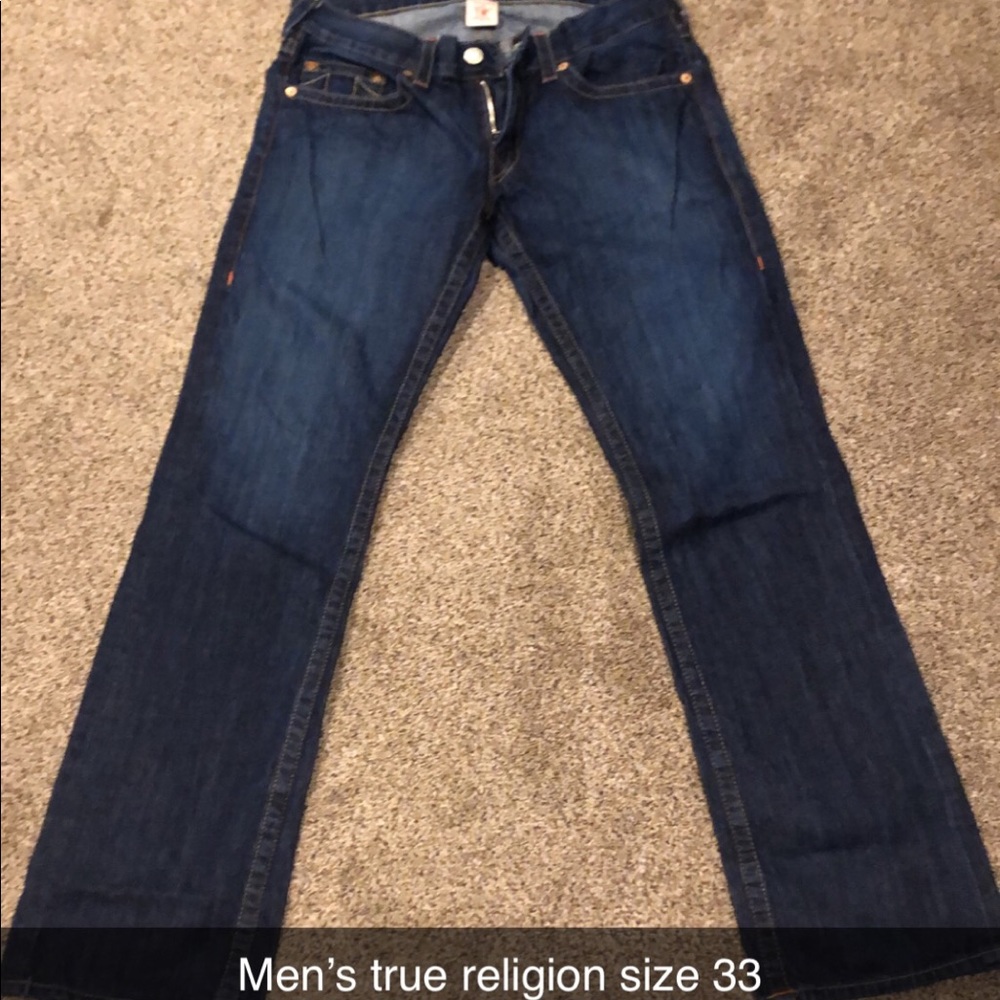 Men’s true religion jeans size 33